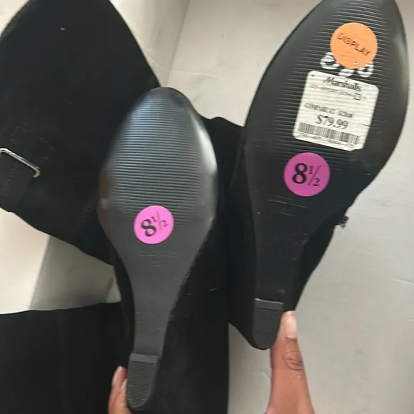 NWB Nine West Olisha Suede Knee High Boots - Picture 2 of 4